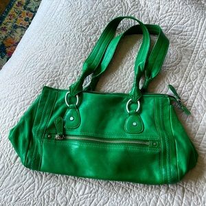 Sigrid Olsen leather bag. Beautiful green soft leather bag